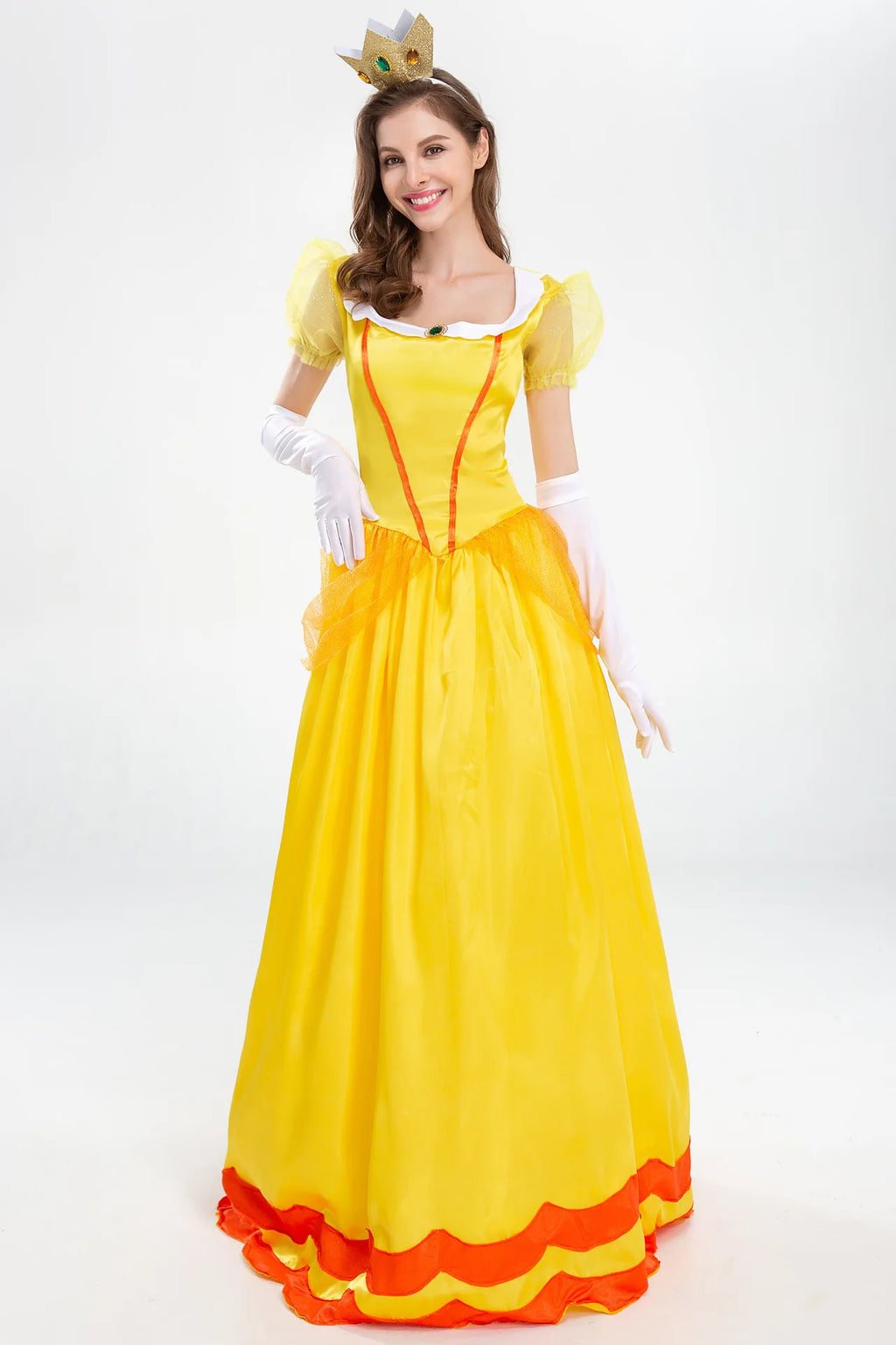 Prinsesse Peach Kostyme - Super Mario Cosplay Kjole