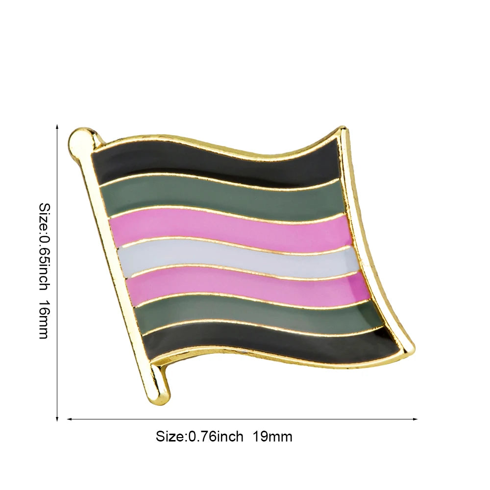 Progress Pride Emalje Lapel Pin