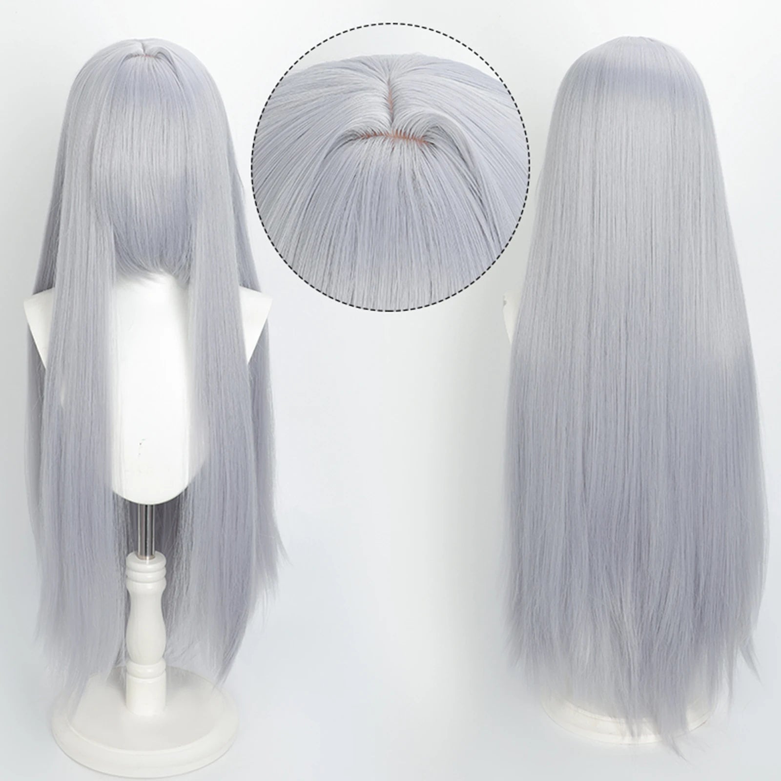 Ekstra Lang Rett Cosplay-Parykk (100 cm)