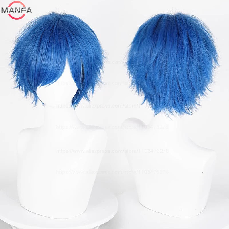 Kort Rett Cosplay-Parykk (30 cm)