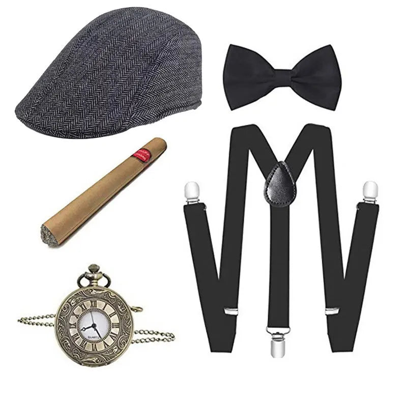 1920-tallet Gatsby Gangster Kostymesett for Menn