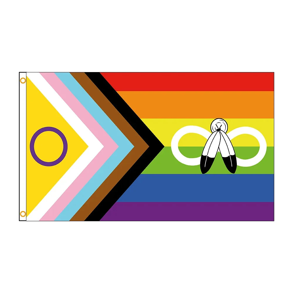 Fargerikt Pride-Flagg og Tapestri Banner