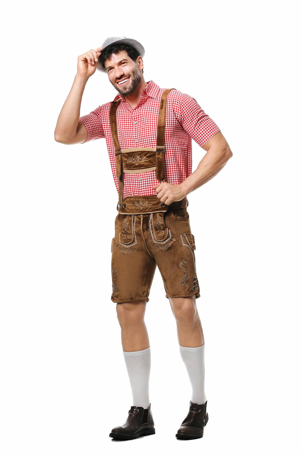Komplett Lederhosen Oktoberfest Kostymesett til Herre