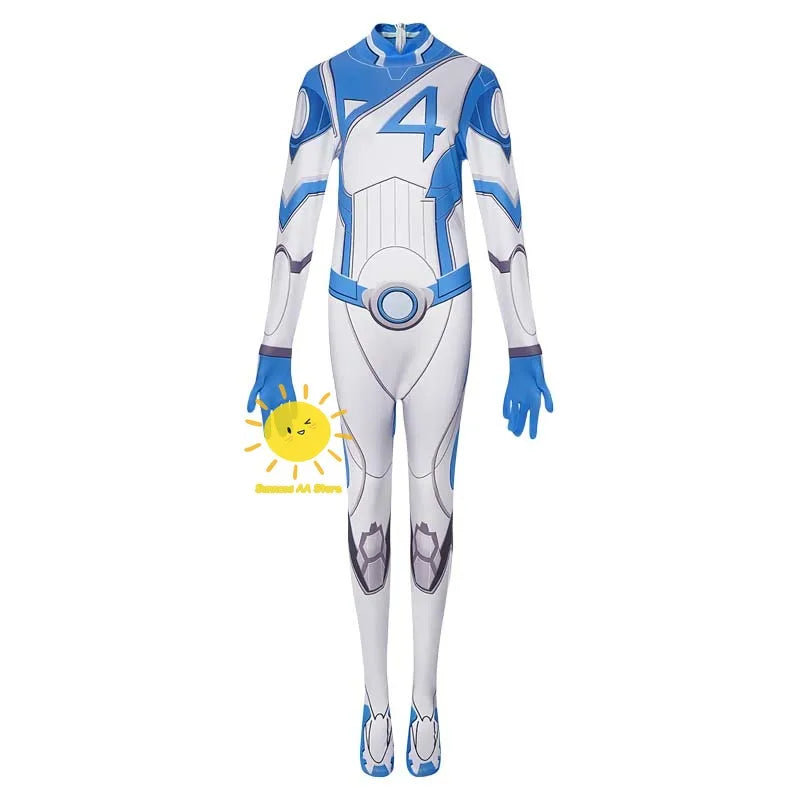 Invisible Woman Cosplay Drakt