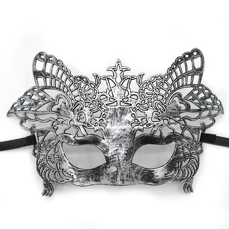 Vintage Prins Maskeradadmaske med Krone