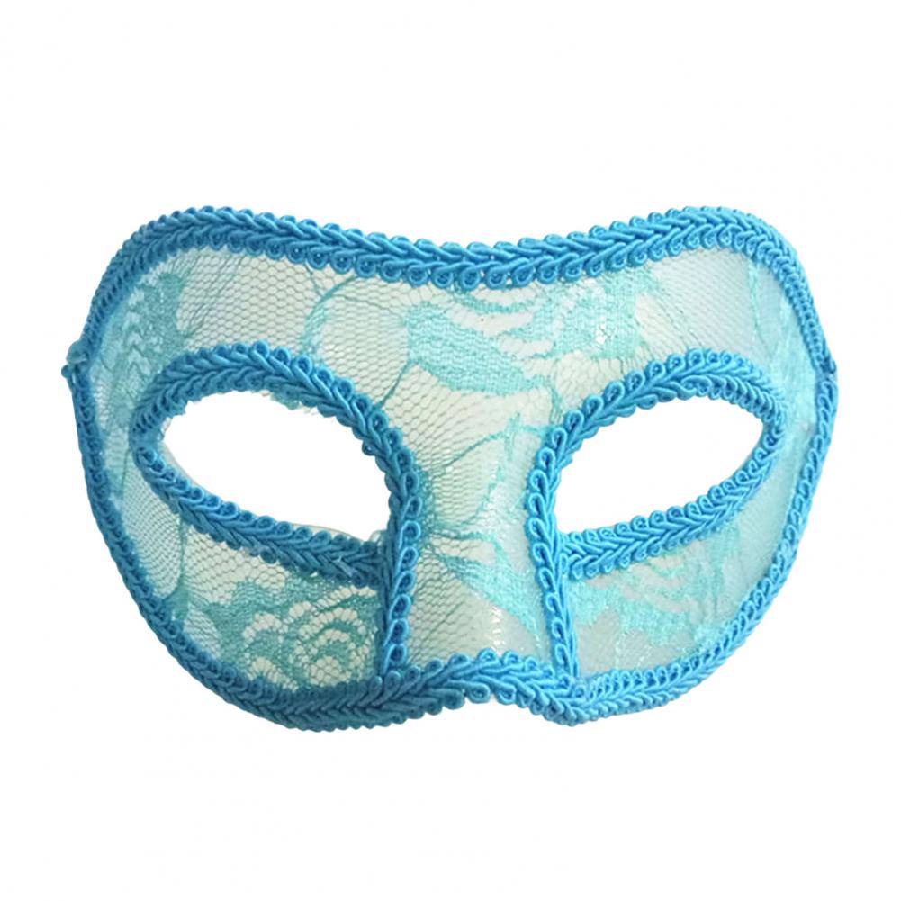 Håndlaget Blondemaske med Satengbånd