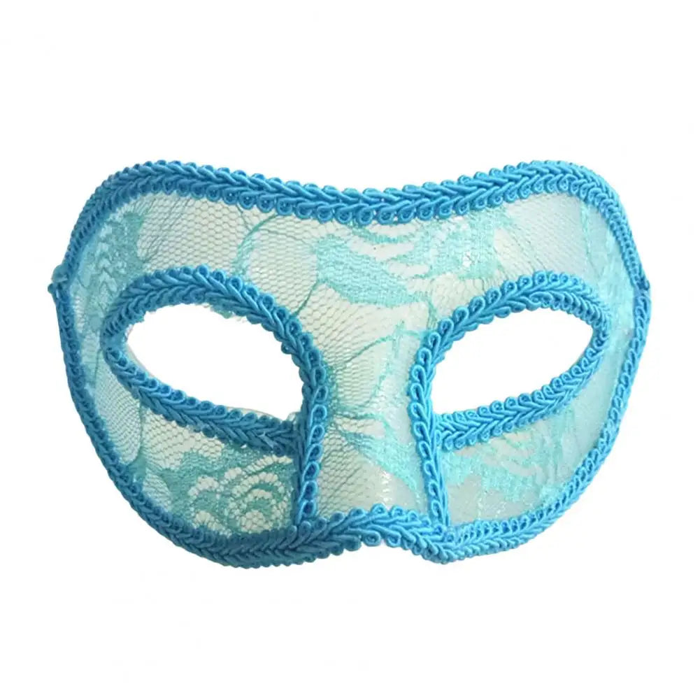 Håndlaget Blondemaske med Satengbånd