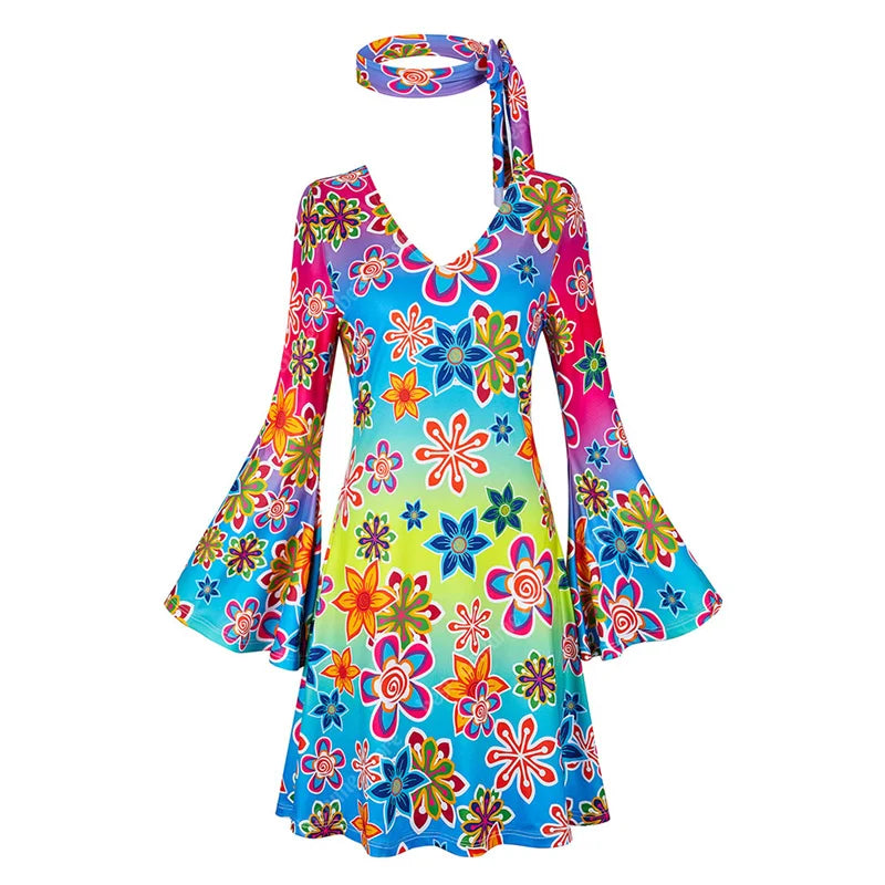 70-talls Hippie & Disko Kostyme for Herrer