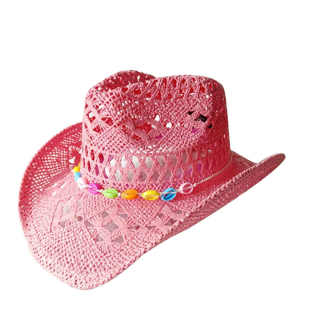 Glitrende Western Cowboyhatt