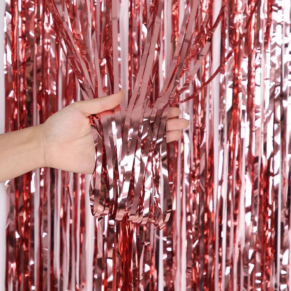 Glitter Bakgrunnsgardin for Fotovegg 1x2m
