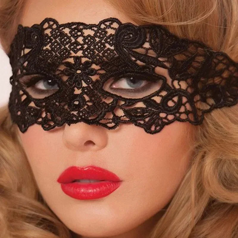 Elegante Blondemaske til Maskerade