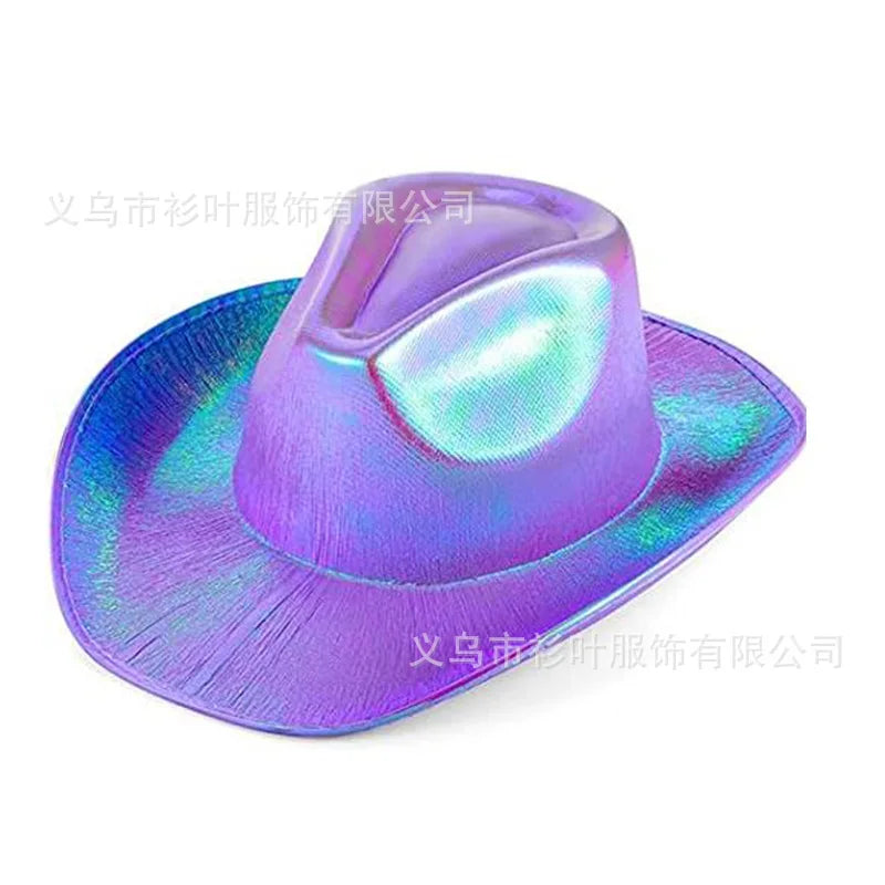 Glitrende Western Cowboyhatt