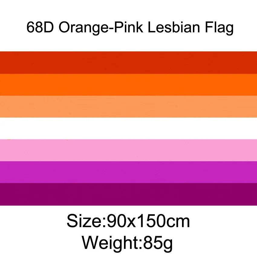 Pride Flagg 90x150cm & 60x90cm (Forskjellige LGBT+ Flagg)