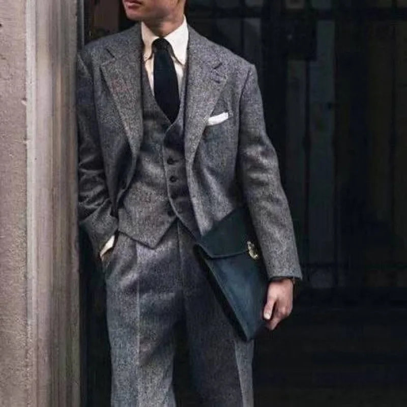 Peaky Blinders 3-Delt Rutete Dress for Menn