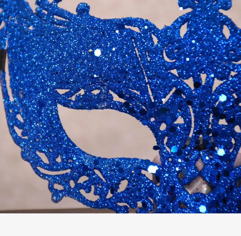 Glitrende Gullpudder Revemaske