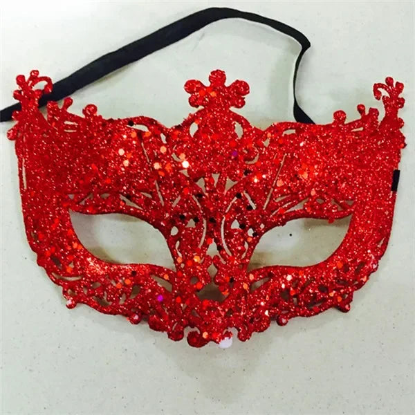 Paljett & Blonde Revemaske for Prinsesser
