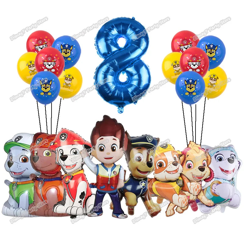 Paw Patrol Bursdagssett – Ballonger, Servise & Banner