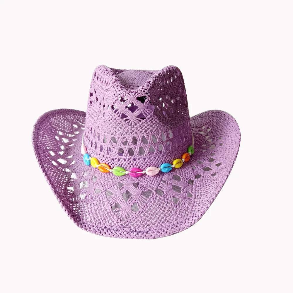 Retro Strå-Cowboyhatt