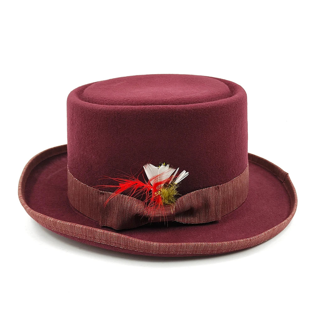 Elegante Ull-Fedora Hatt