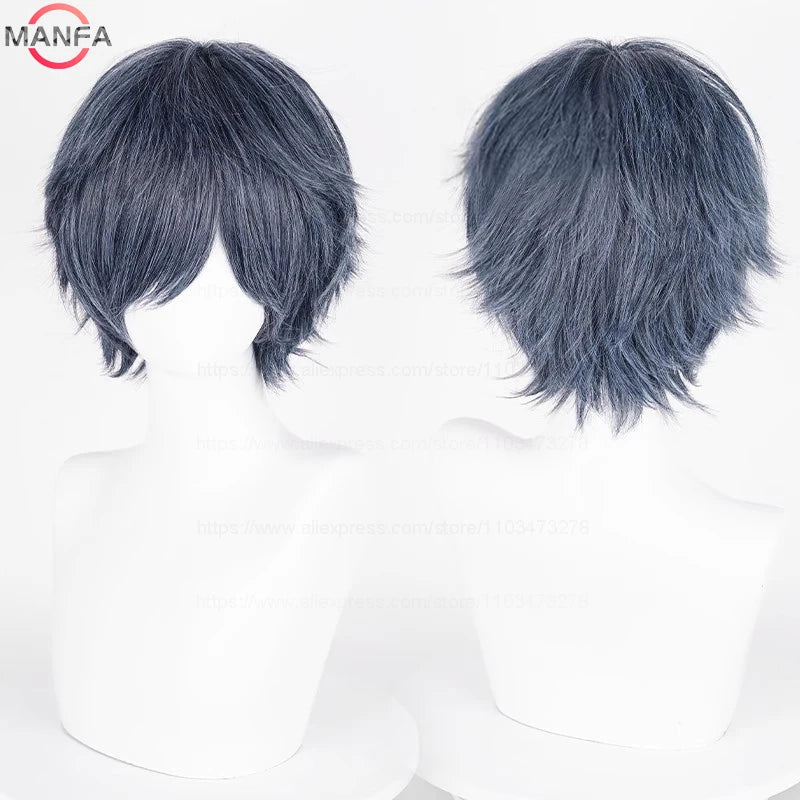 Kort Rett Cosplay-Parykk (30 cm)