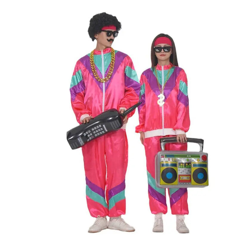 Klassisk 80s & 90s Shell Suit Kostyme for Herre
