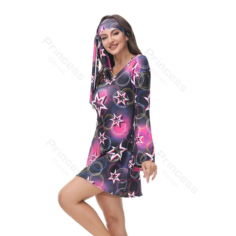 70-talls Hippie & Disko Kostyme for Herrer