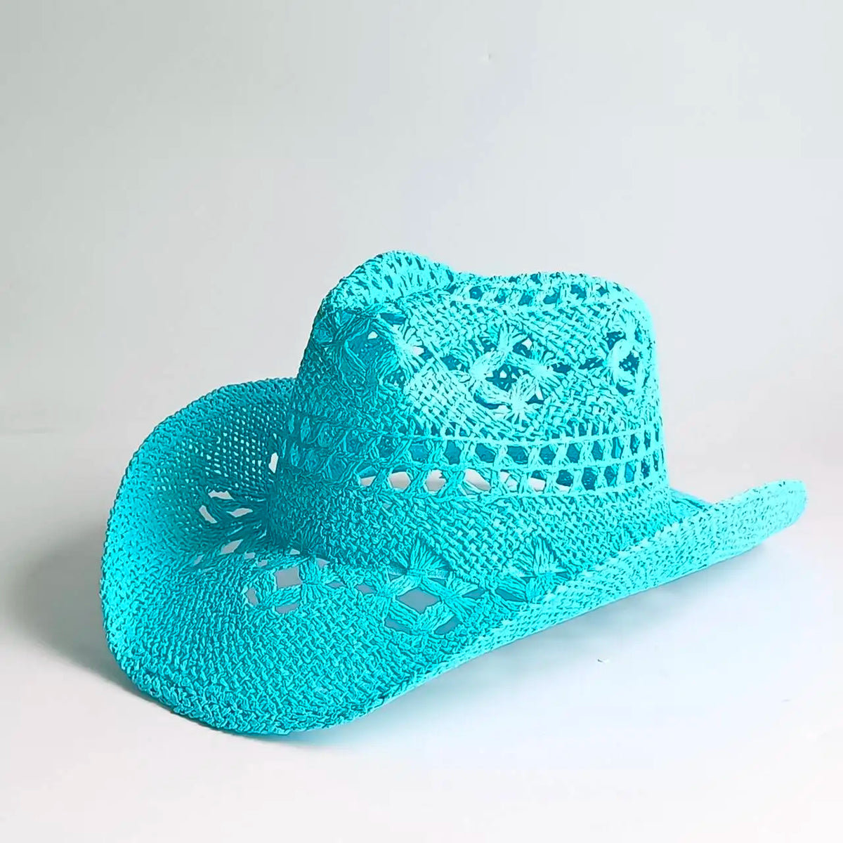 Retro Strå-Cowboyhatt