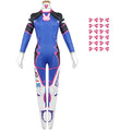 Overwatch D.Va Bodysuit Cosplay Kostyme & Tilbehør