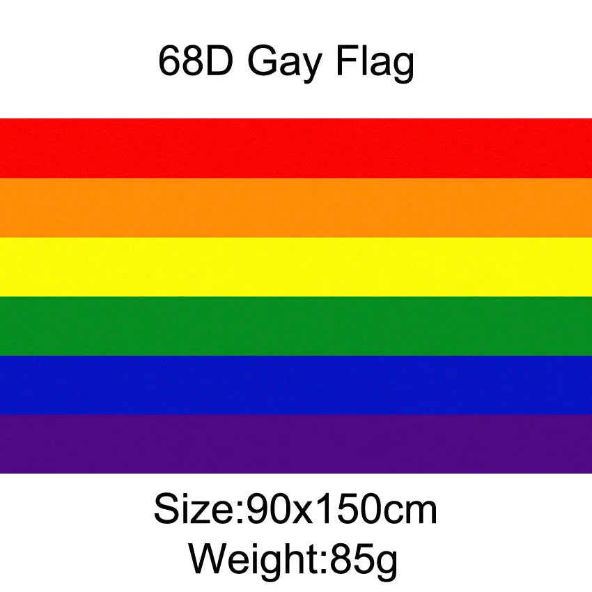 Pride Flagg 90x150cm & 60x90cm (Forskjellige LGBT+ Flagg)