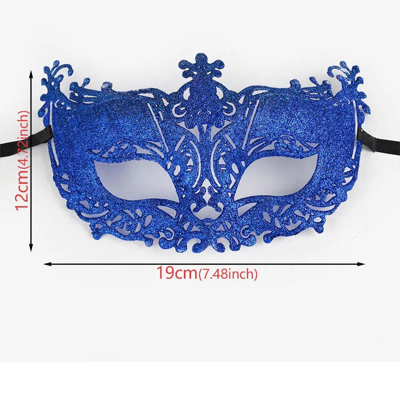 Glitrende Gullpudder Revemaske