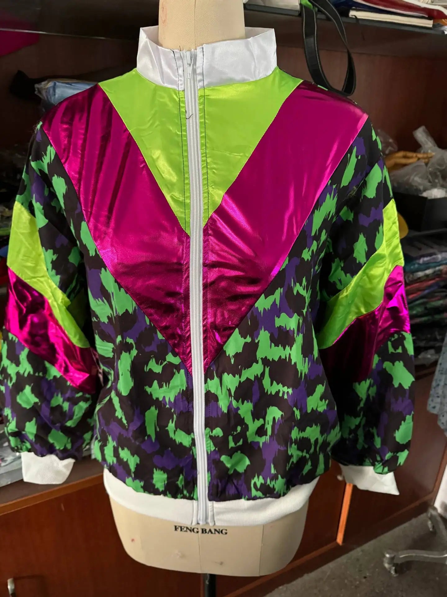 Klassisk 80s Retro Vindjakke Treningsdress for Herre