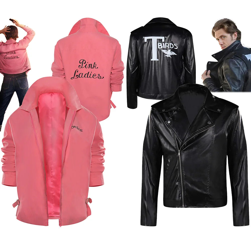 Pink Ladies & T-Birds Jakker (Grease Kostyme)