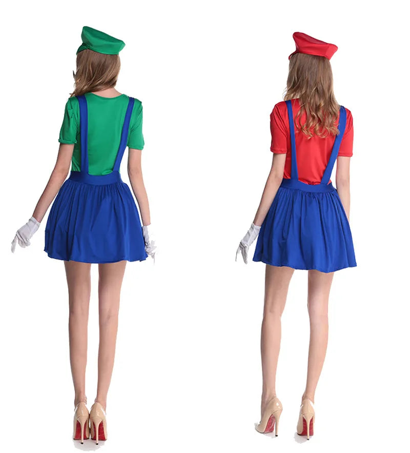 Super Mario Bros Luigi Eksklusivt Kostymesett