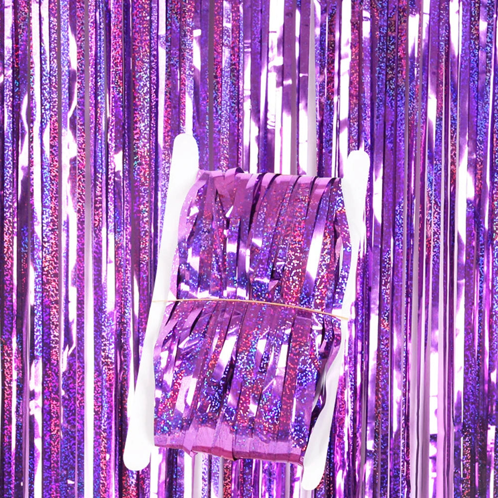 Glitter Bakgrunnsgardin for Fotovegg 1x2m