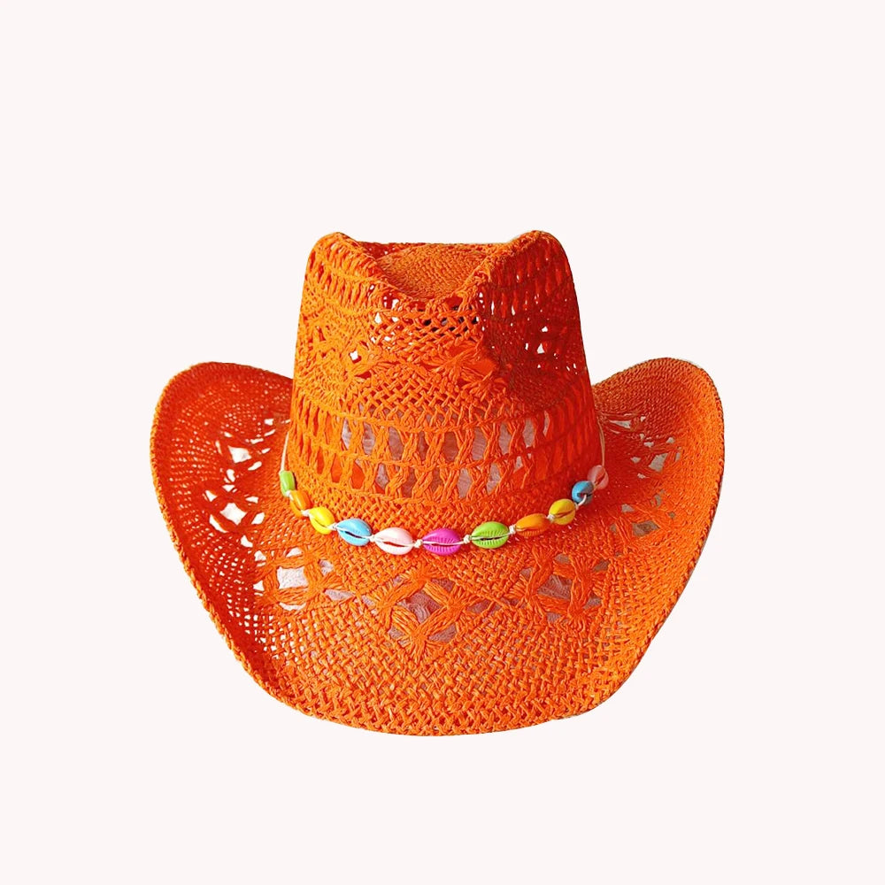 Glitrende Western Cowboyhatt