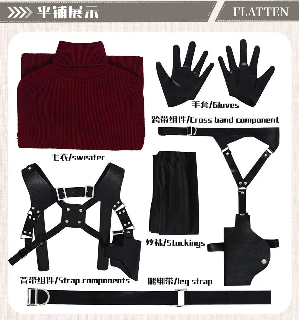 Resident Evil Ada Wong Cosplay Sett