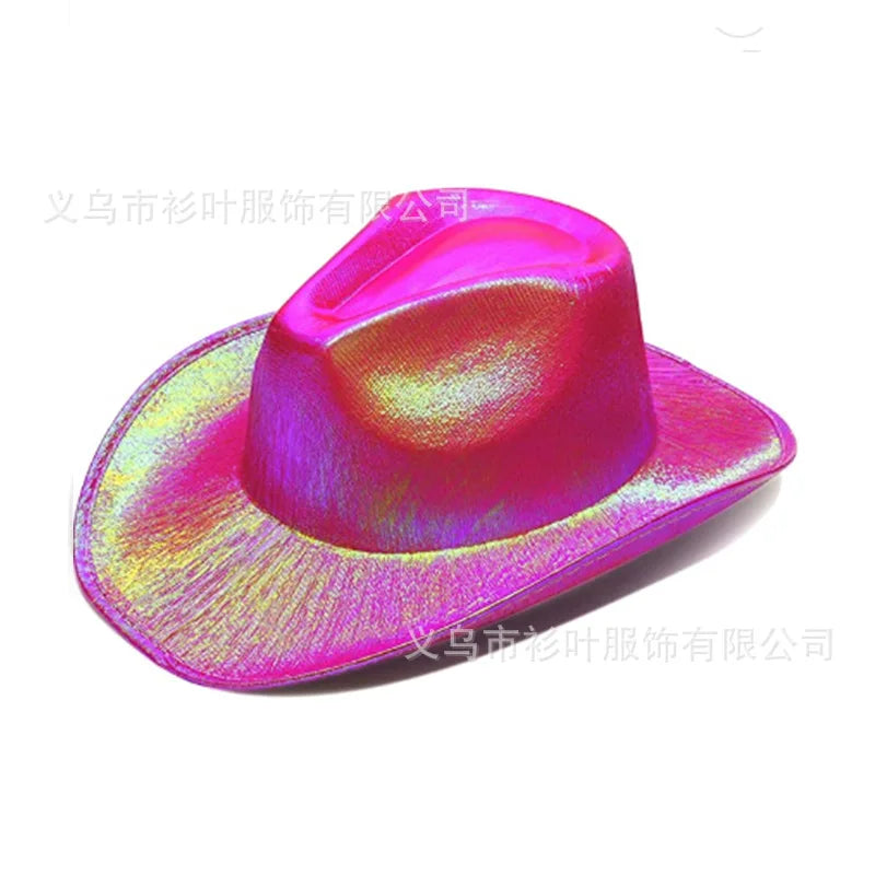 Glitrende Western Cowboyhatt