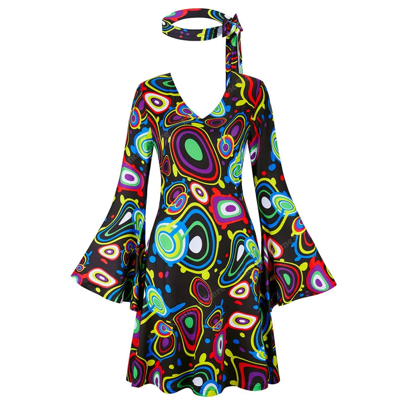 70-talls Hippie & Disko Kostyme for Herrer