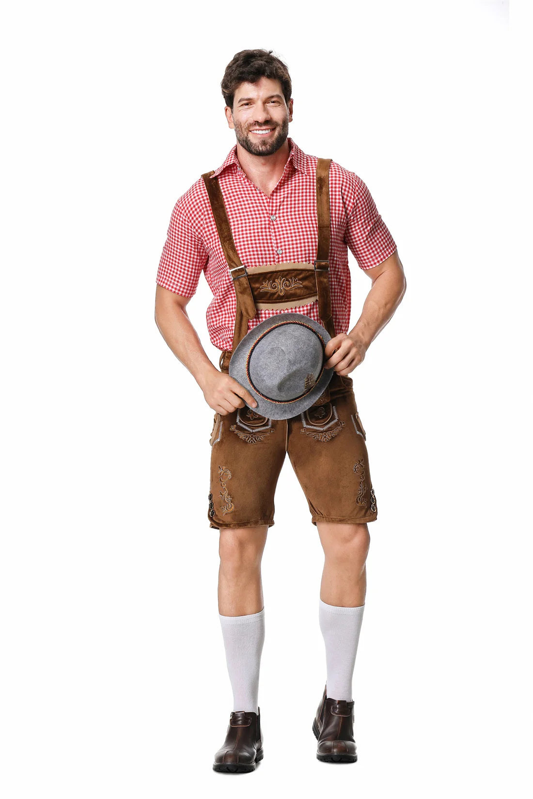 Komplett Lederhosen Oktoberfest Kostymesett til Herre