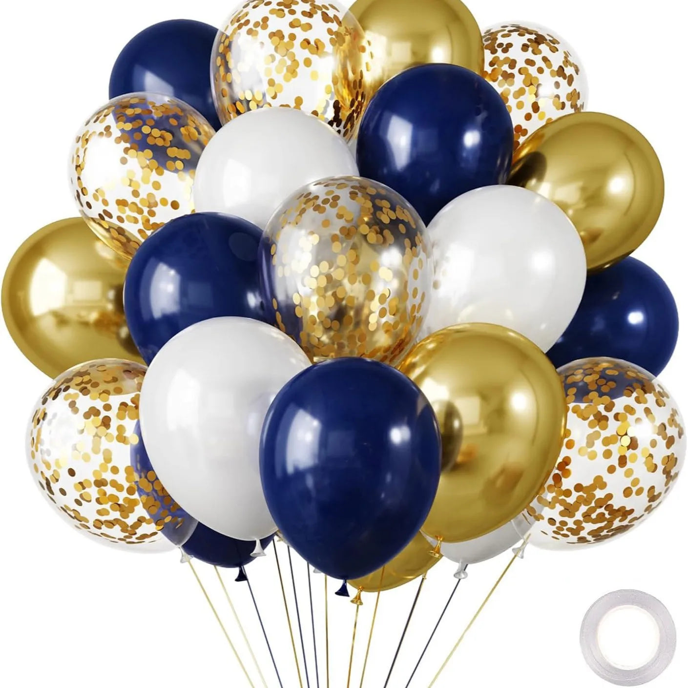 30-Pakning Krom Metalliske Heliumballonger