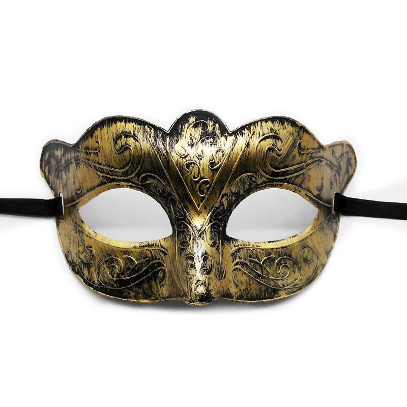 Vintage Prins Maskeradadmaske med Krone