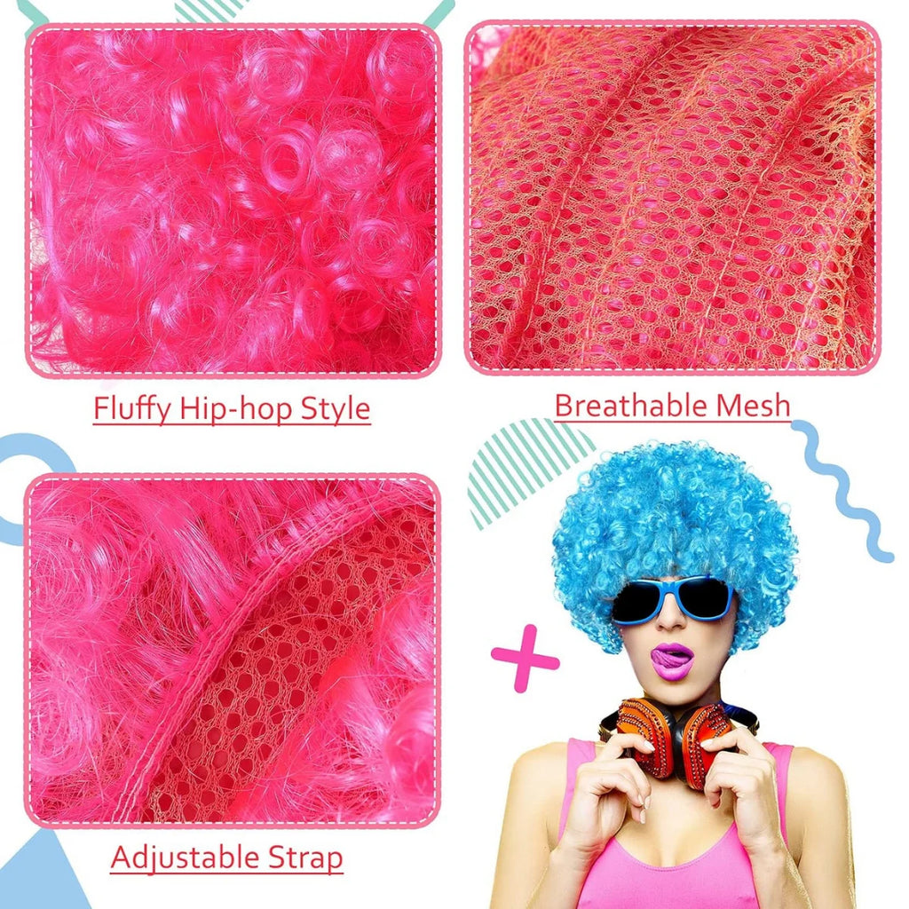 Klassisk Afro Puff Klovneparykk