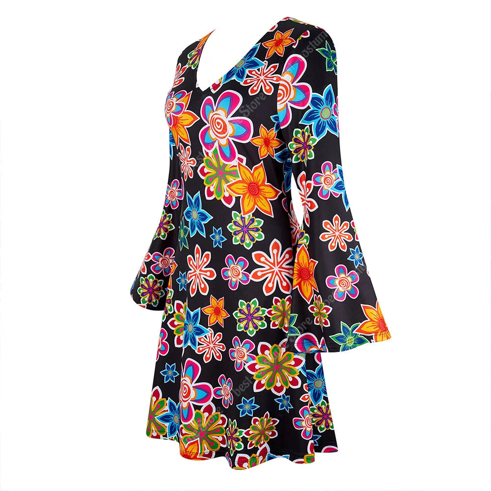 70-talls Hippie & Disko Kostyme for Herrer