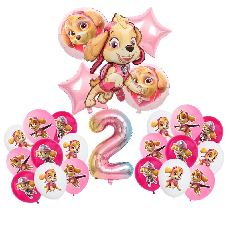 Paw Patrol Skye Rosa Bursdagsservise