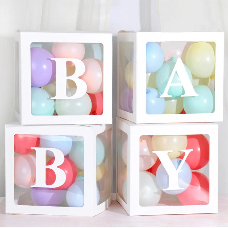 Transparent Bokstav-Ballongboks