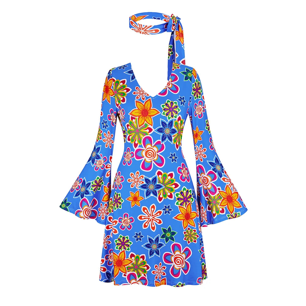 70-talls Hippie & Disko Kostyme for Herrer