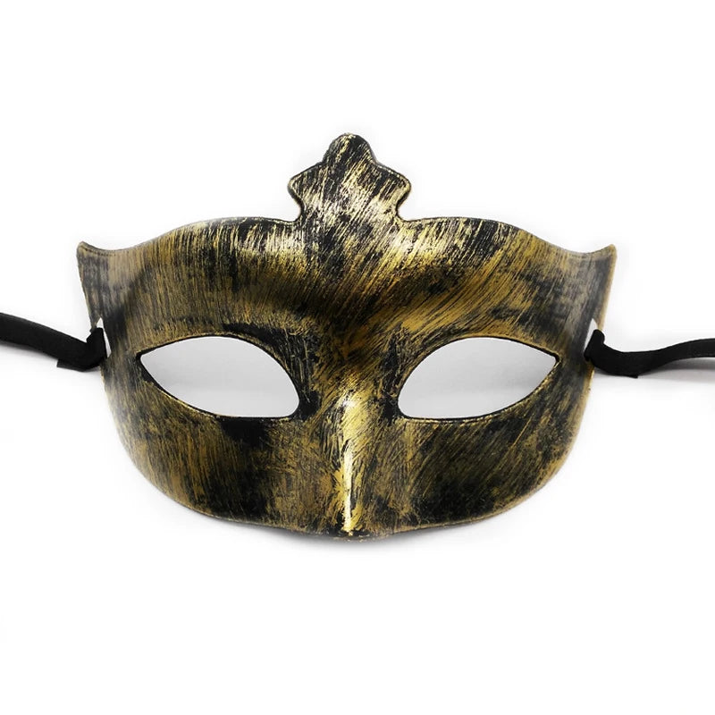 Vintage Prins Maskeradadmaske med Krone
