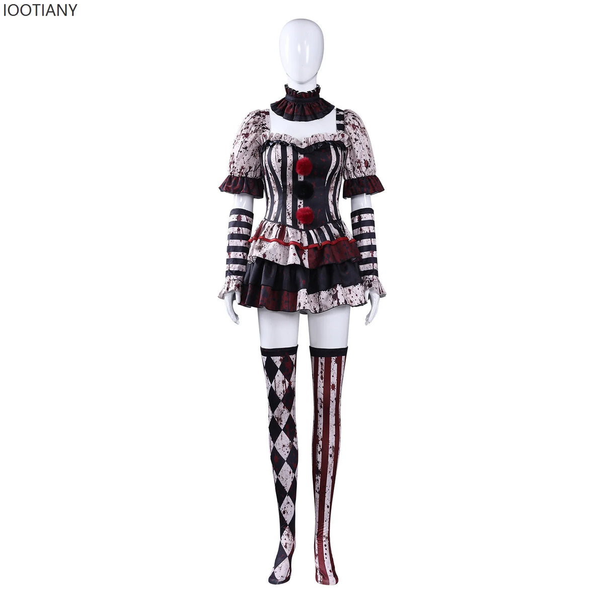 Blodig Cirkus Killer Clown Kostyme til Dame