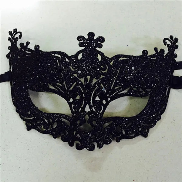 Paljett & Blonde Revemaske for Prinsesser