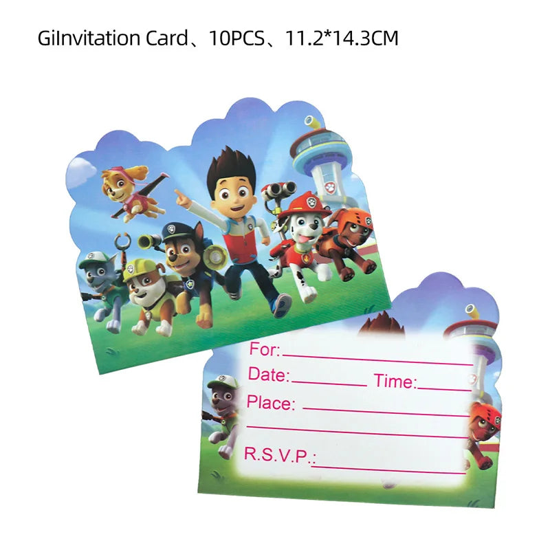 Paw Patrol Bursdagssett – Ballonger, Servise & Banner
